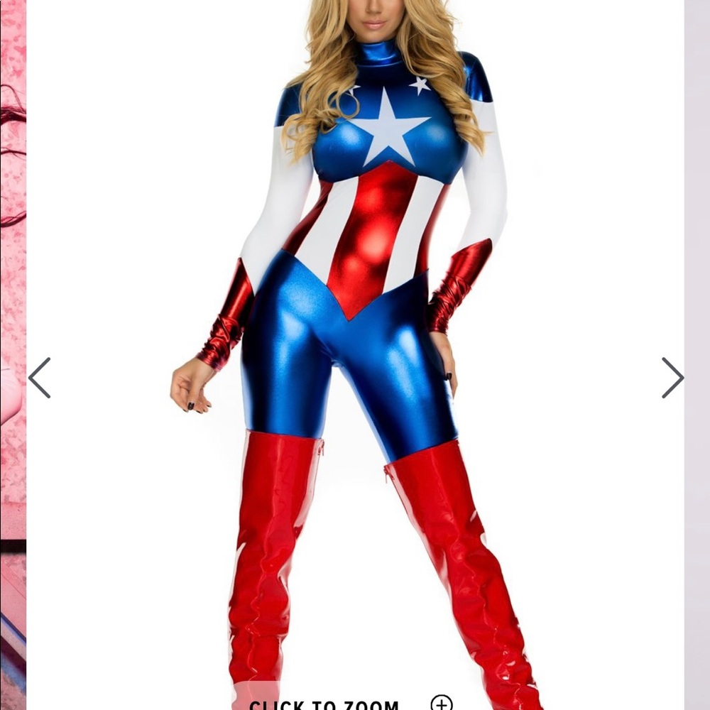 Captain America Women’s Star spangled banner costume brand new with tag on it